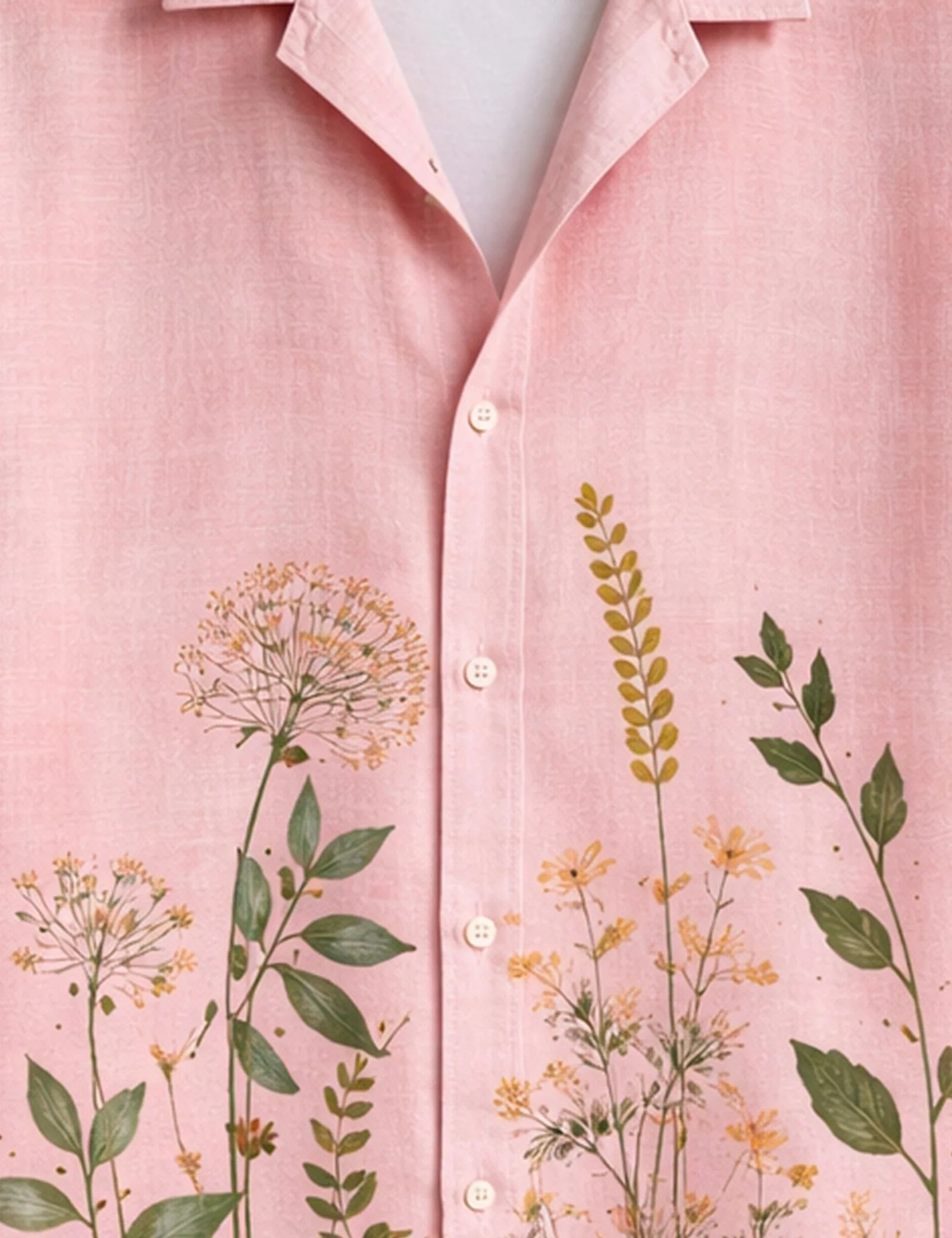 Pink Corn Mens Half Sleeves Shirts - XPST