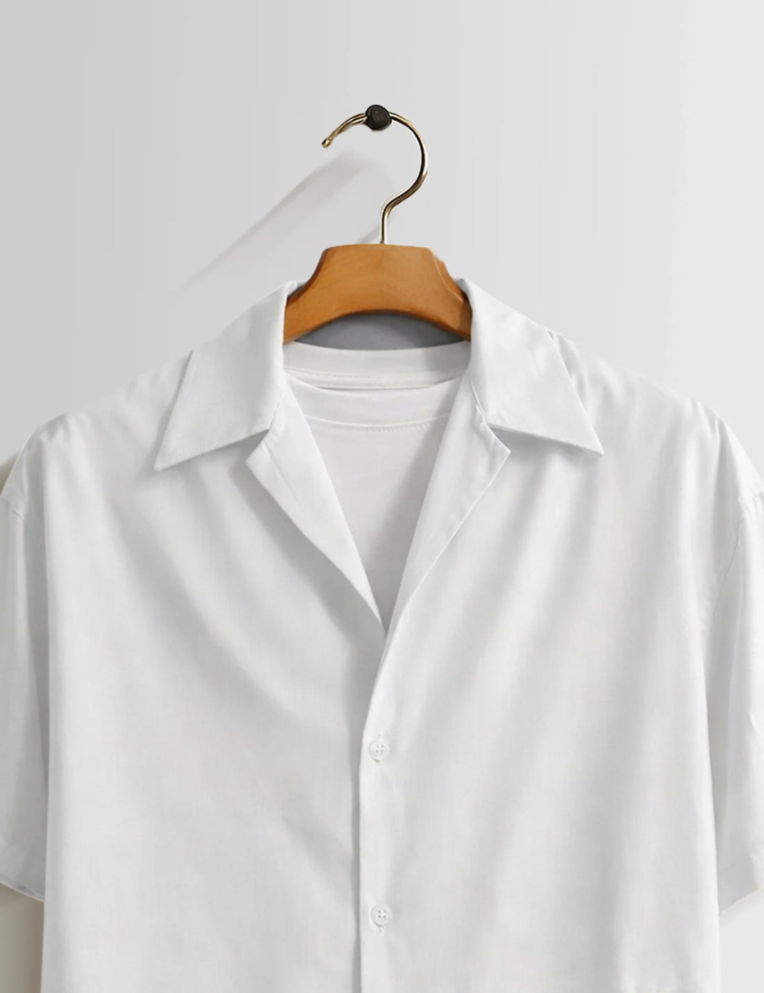 White Bottom Flower Mens Half Sleeves Shirts - XPST